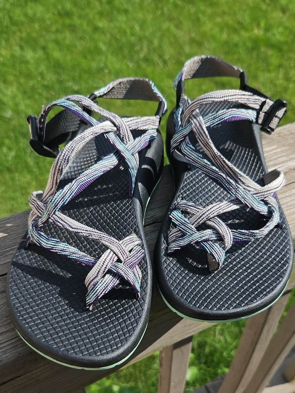 Chaco Z/Cloud Sport Sandals – Women's Size 9 – Purple & Aqua